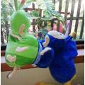 Baby`s First Caterpillar. 2 in 1 Green and Blue Reversable Soft Toy!