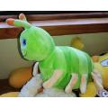 Baby`s First Caterpillar. 2 in 1 Green and Blue Reversable Soft Toy!