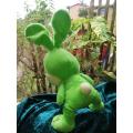 Hoppity the Green Bunny - Migros/Frey super soft toy! 35cm.
