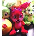 Lotty Red Easter bunny/egg - Migros Frey`s beautiful soft toy.