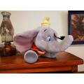 Disney's Dumbo with felt feather.  Large plush toy.  45cm.