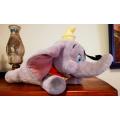 Disney's Dumbo with felt feather.  Large plush toy.  45cm.