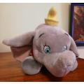 Disney's Dumbo with felt feather.  Large plush toy.  45cm.