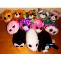 12x Beanie Boos Teeny Ty's. Stack' Em and Collect' Em. Colourful, Soft toys.
