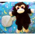 Cozy Cuddly Monkey Toy with Removable Heat Pack. Microwavable Winter Warmer. 32cm.