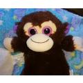 Cozy Cuddly Monkey Toy with Removable Heat Pack. Microwavable Winter Warmer. 32cm.