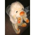 Bussi the Doggie!  Trudi plush soft toy with wooden Heart!  26cm.
