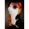 TY. Nibbles the Beanie Boo Guinea Pig. Pink solid eyes. 2011.