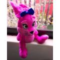 Pink Bunny for a lovely little Girl! Migros Frey plush toy. 35cm.