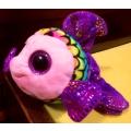 TY Beanie Boo. Flippy a glitter eye, multicolored Goldfish. Plush soft toy! 16cm.