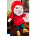 Funky Fritzy the Elf and his Teddy. Bon Ton Toys plush soft toy. 30cm.