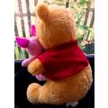 RARE! `Only At Hallmark Pooh and Piglet` Disney Plush Soft Toy! 30cm.