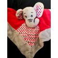 Cute Elephant -  Baby Comfort/Toy Blanket made by Knax. 25cm.