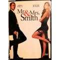 Mr. & Mrs. Smith. Brad Pitt & Angelina Jolie. Smouldering Action Movie! DVD.