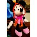 Minnie Mouse with a Mickey Mouse hat and scarf! 42cm. White House Leisure Gift Toy!