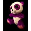 Collectable TY Beanie Boo Plush Purple Panda named Boom Boom. 16cm.