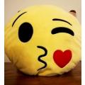Cute Emoji with a Kiss! Plush Pillow/Toy. 30cm.