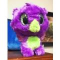 Hatchimals Soft Toy with Pink Wings and Yellow Glitter Eyes. 15cm. Collect them all!