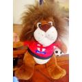 Leo the No 7 England Football Mascot! Lion Soft Toy!  30cm.
