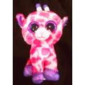 Collectable TY Beanie Boo Plush Giraffe named Twigs. 18cm.