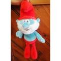 The Smurfs - Papa Smurf plush toy.  25cm.
