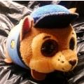 TY Beanie Boos Teeny TYs. Chase Paw Patrol.  Plush Stackable Police Stuffed Animal Toy. 10cm.