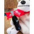 Rare Burger King Coca-Cola Christmas Bear with Scarf, Hat and Coca-Cola Bottle! 15cm.
