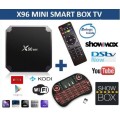 DSTV NOW , X96 mini , Android TV box, WiFi , KODI Android 7.1 with Backlit Keyboard remote, Showmax