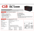 New CSB 12390 (390w) 120AH Battery
