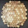 Limited Edition Bee Hive Wall Clock 50 cm - Dark Background