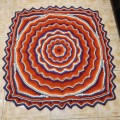 Crochet Acrylic Yarn Square Star - 120cm x 110cm