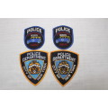 New York Police Department GENUINE patches x 4!!
