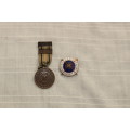 Royal Life Saving Society badge and medal