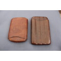 Leather cigar cases x 2 - excellent!
