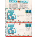 RSA: 2 x SAA No. 9 FDC with Variety "Missing Rubber Stamp" & Colour Shifts - Both Very Fine!! Scarce