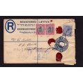 UNION: 1928 Registered Letter Uprated 4d Postal Stationery to KINGWILLIAMSTOWN. Nice Item!!