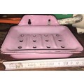 Pink Enamel Soap Dish