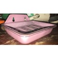 Pink Enamel Soap Dish