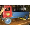 TIN TOY TRUCK MARKED STURDY PRODUCTS 32 CM