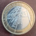 1908 Centenary London Olympic £2 coin