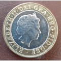 1908 Centenary London Olympic £2 coin