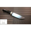 Handmade Knife , O1 tool , Black Ivory Handle