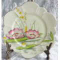 RARE !!!   COLLECTORS DISPLAY  1913-1920 HAND PAINTED,  DBL.FLOWER HANDLE, PARAGON WATER LILY DESIGN