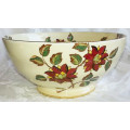 VINTAGE, HAND PAINTED, MALING FRUIT  BOWL IN THE BROCADE DESIGN, MADE IN ENGLAND.