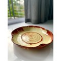 Glazed Brown Large Linnware Bowl