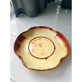 Glazed Brown Large Linnware Bowl
