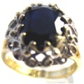14 ct Gold and Genuine Sapphire Ring