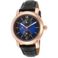 LATE ENTRY R7000.00 I  LUCIEN PICCARD®  MEN'S QUARTZ STAINLESS STEEL AND LEATHER AUTOMATIC WATCH