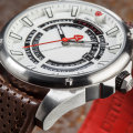 LATE ENTRY I DETOMASO® BUSINESS PUNK MEN JAPANESE QUARTZ DAY/DATE DISPLAY LEATHER STRAP WATCH