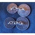 3 pence and 1 shilling cufflinks